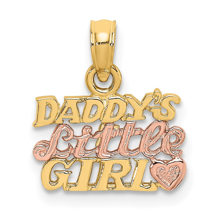 14k Two-Tone DADDY'S LITTLE GIRL Charm K9111