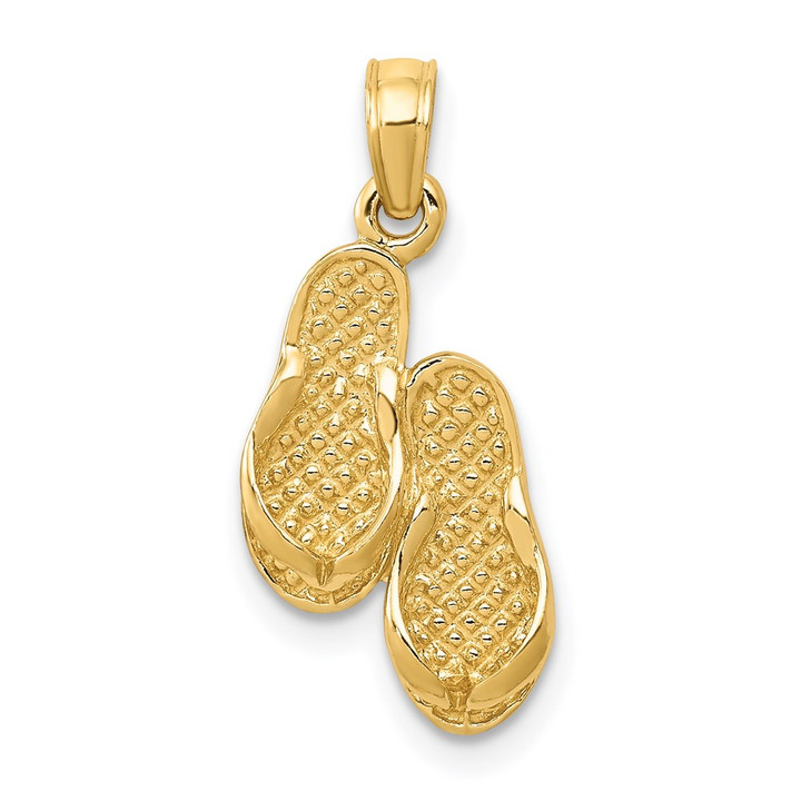 14k  3D Flip Flops Pendant K2905