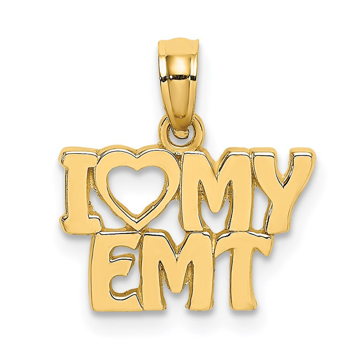 14k I LOVE MY EMT Charm K917