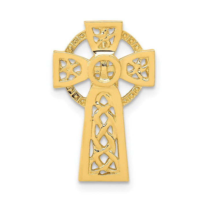 14k Polished Celtic Cross Slide K6231