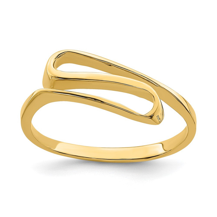 14K Swirl Ring K4596