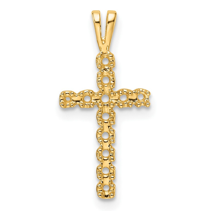 14k Latin Cross Pendant Mounting PM4946-013-Y