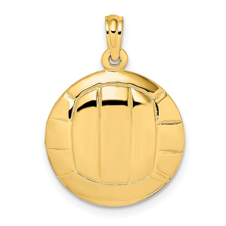 14K 2-D Polished Volleyball Charm K8770