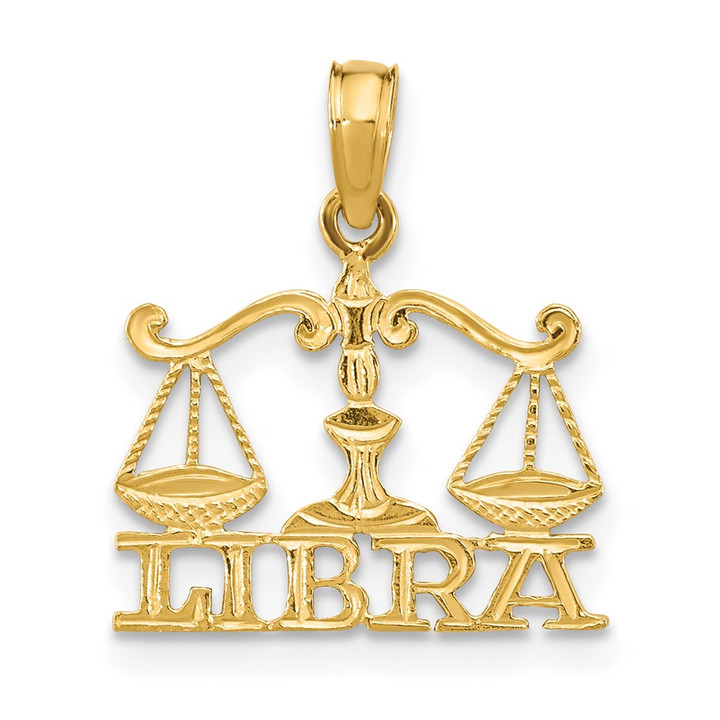 14K LIBRA Zodiac Charm K8952