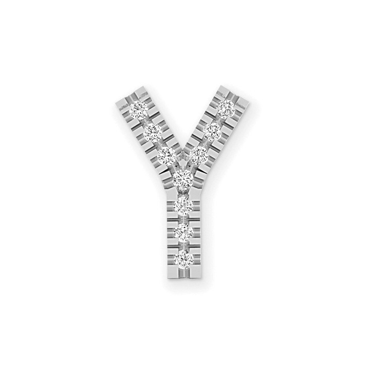 14KW Diamond Initial Y Charm PM5221Y-008-WA