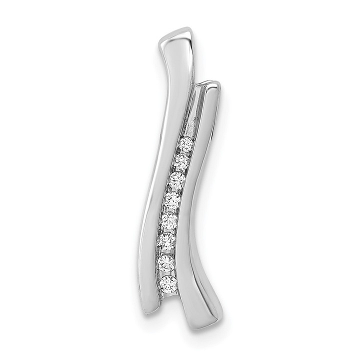 14k White Gold 1/15ct. Diamond Journey Chain Slide PM4807-007-WA