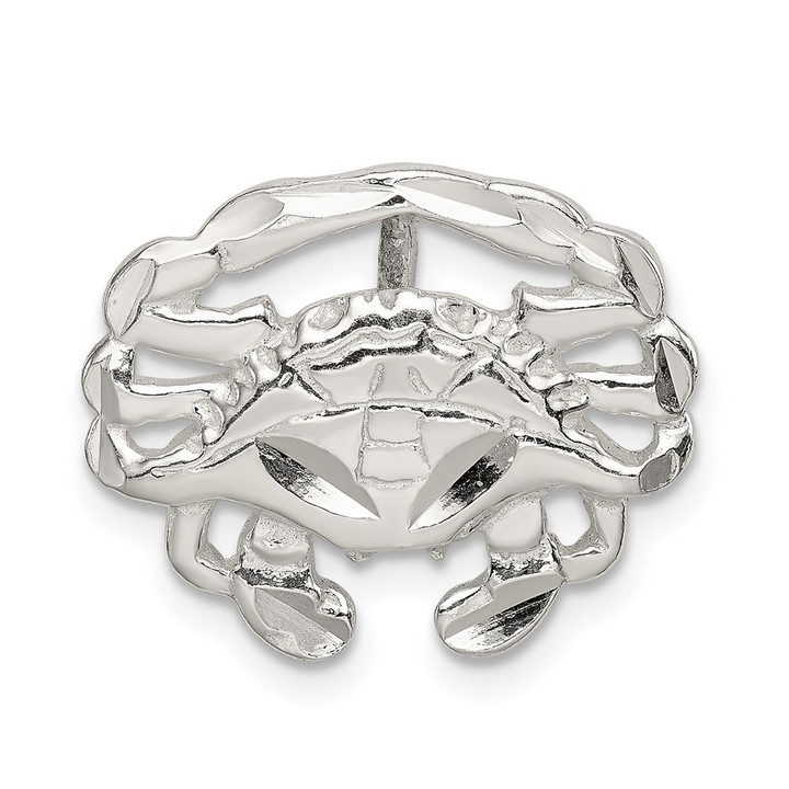 Sterling Silver Crab Slide Charm QC2071