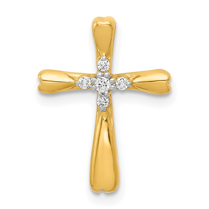 10K Diamond Cross Slide Pendant PM5013-005-1YA
