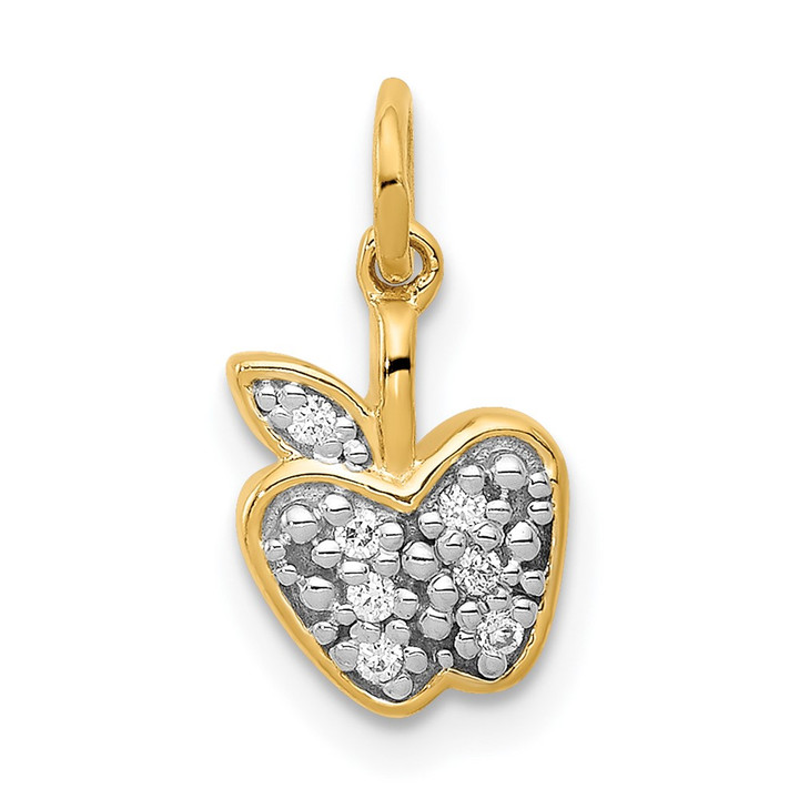 14k Diamond Apple Charm PM5195-004-YA