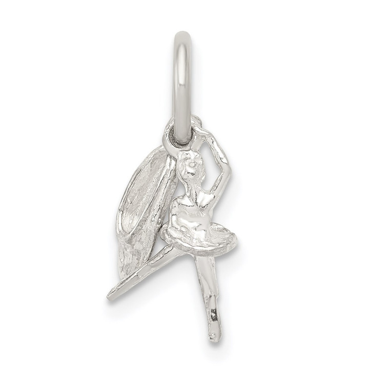Sterling Silver Ballerina with Shoe Charm QC801