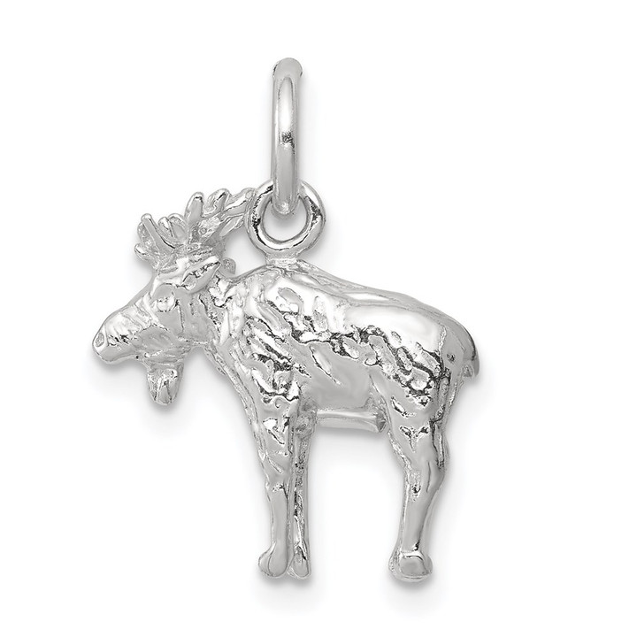 Sterling Silver 3-D Moose Charm QC2582