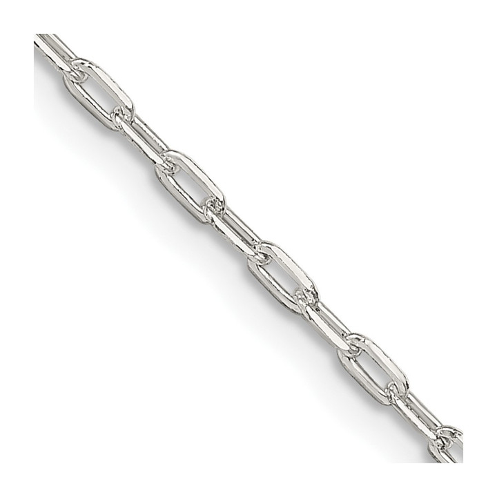 Sterling Silver 1.75mm Elongated Open Link Chain QFC155-20