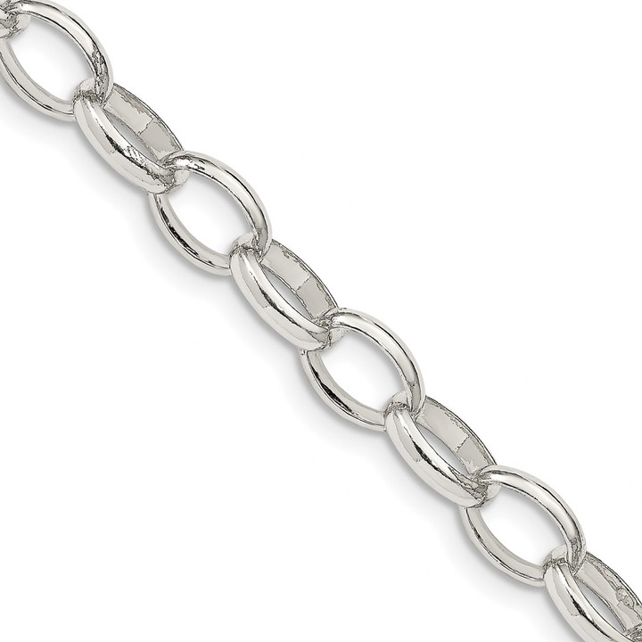 Sterling Silver 8mm Fancy Rolo Chain QFC89-16