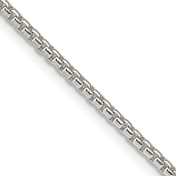 Sterling Silver 2mm Round Box Chain QHX040-22
