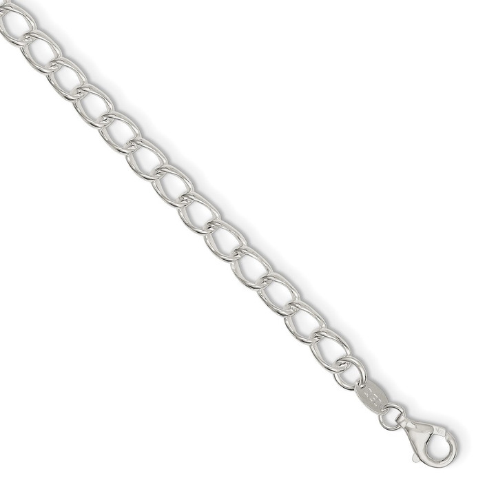 Sterling Silver 5.25mm Curb Chain QPE59-7