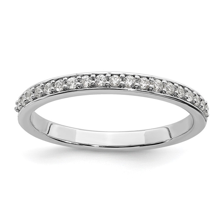 10K White Gold Lab Grown Diamond VS/SI FGH Wedding Band RM6551B-020-C0WLG