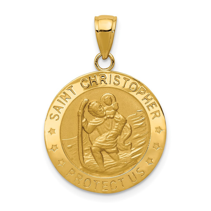 10k Saint Christopher Medal Pendant 10M1483