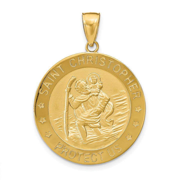 10k Saint Christopher Medal Pendant 10M1485