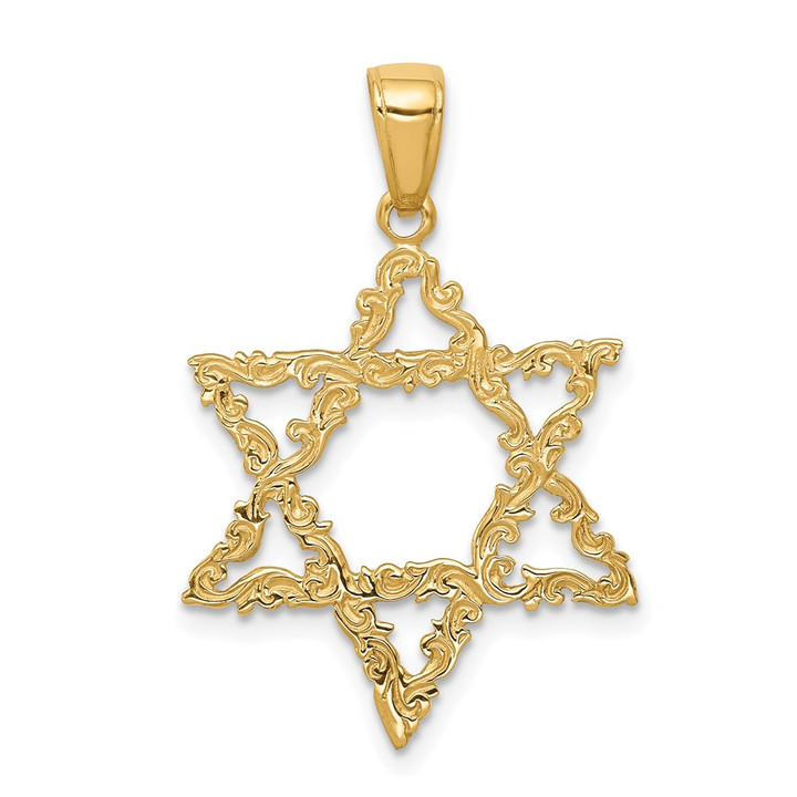 14k Star of David Pendant D3804