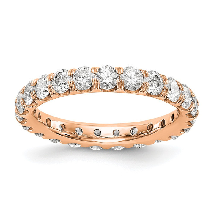 14K Rose Gold Lab Grown Diamond VS/SI FGH Eternity Band ET0005-300-7RLG