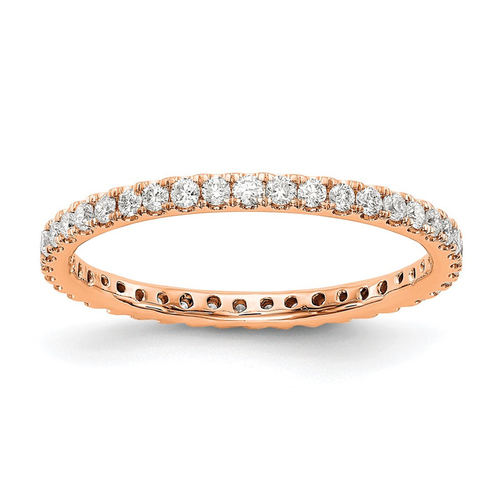 14K Rose Gold Lab Grown Diamond VS/SI FGH Eternity Band ET0005-050-4RLG