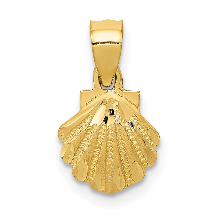 14K Scallop Shell Pendant K2965