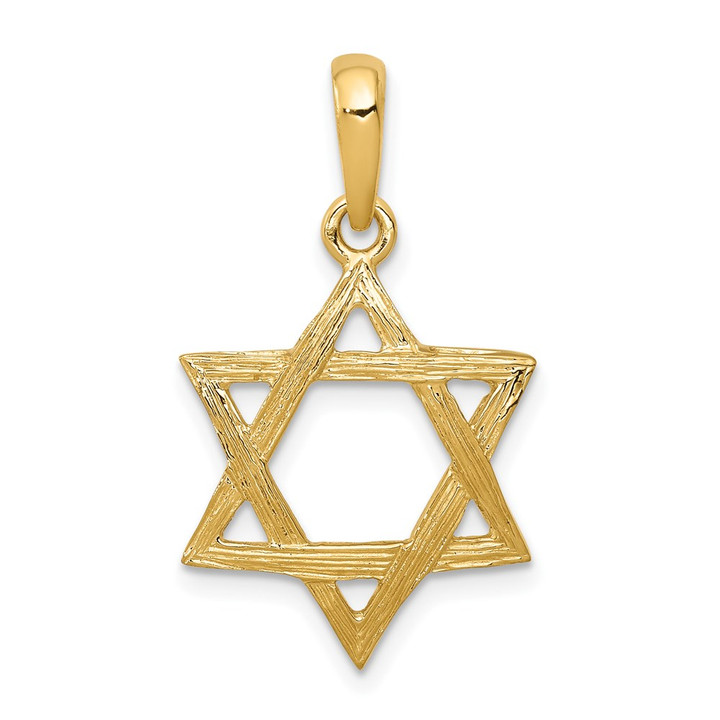 14K Star of David Pendant K532