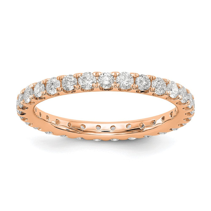 14K Rose Gold Lab Grown Diamond VS/SI FGH Eternity Band ET0005-100-6RLG