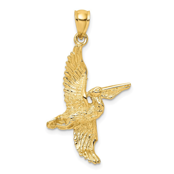 14K 3-D Pelican Flying Charm K7741