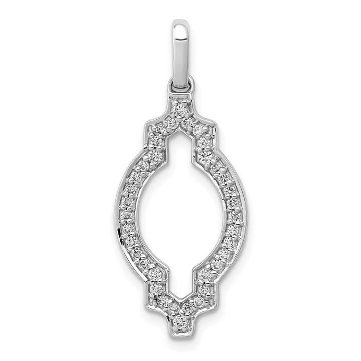 14k White Gold 1/4ct. Diamond Fancy Pendant PM3927-025-WA