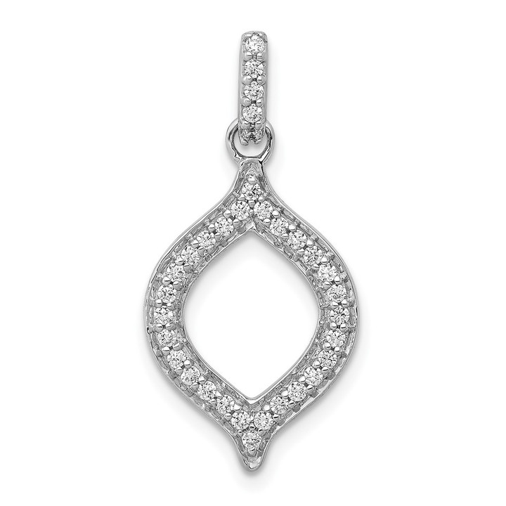 14k White Gold 1/4ct. Diamond Fancy Pendant PM3701-025-WA