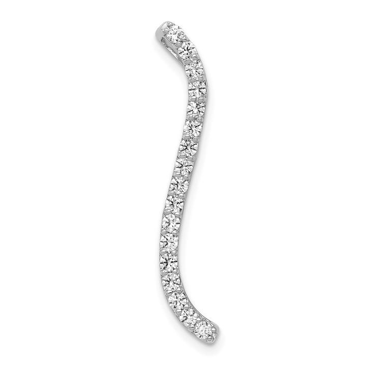 14K White Gold Lab Grown Diamond VS/SI FGH Fancy Chain Slide PM3869-042-WLG