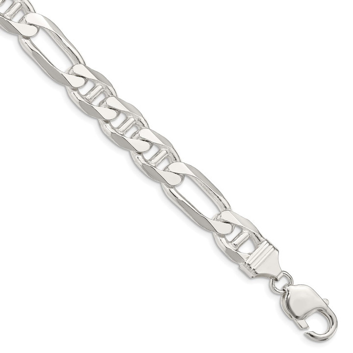 Sterling Silver 10.65mm Figaro Anchor Chain QAF300-9