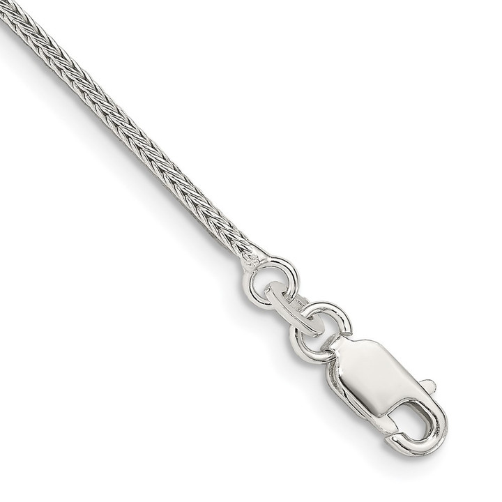 Sterling Silver 1.25mm Diamond-cut Round Franco Chain QFR125-7