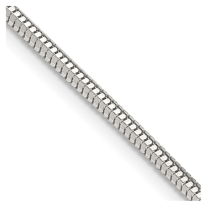 Sterling Silver 2mm Diamond-cut Snake Chain QFS3-18