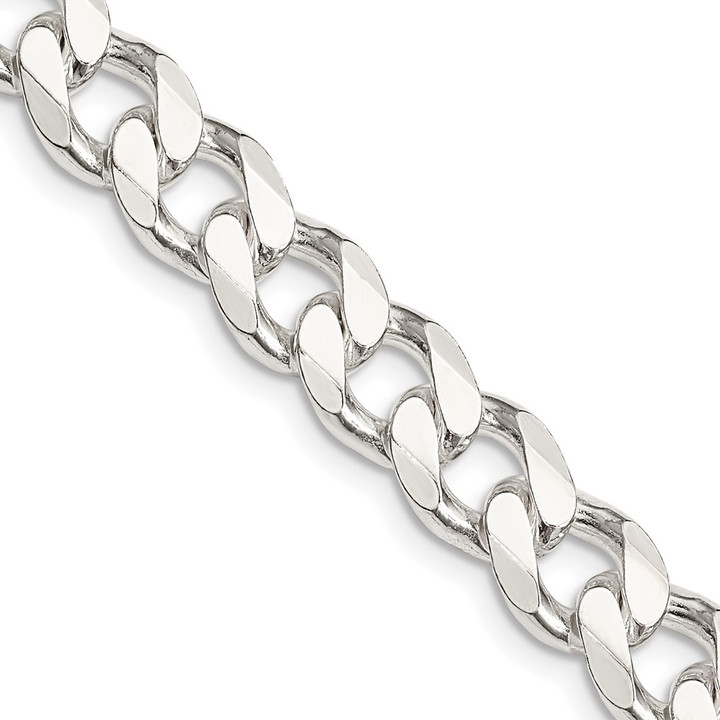 Sterling Silver 9.3mm Curb Chain QCB250-24