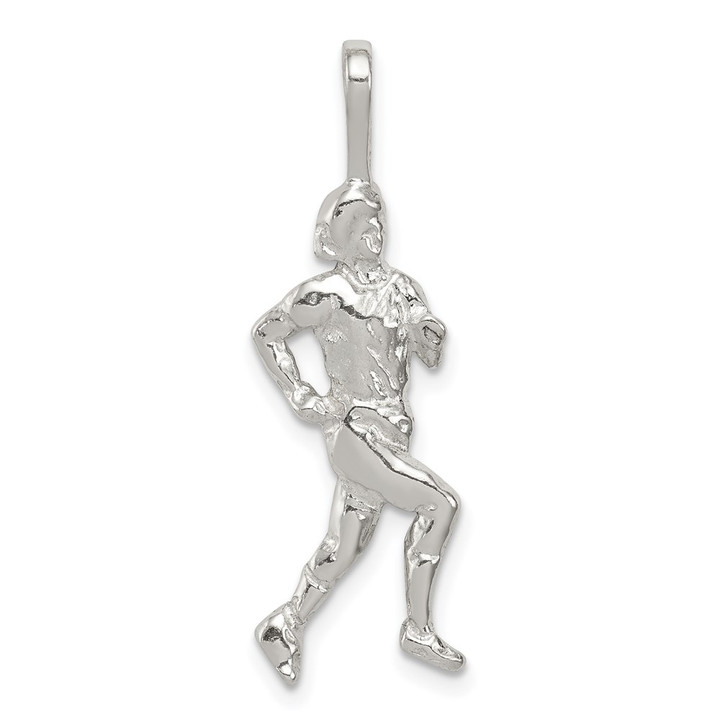 Sterling Silver Runner Pendant QC759
