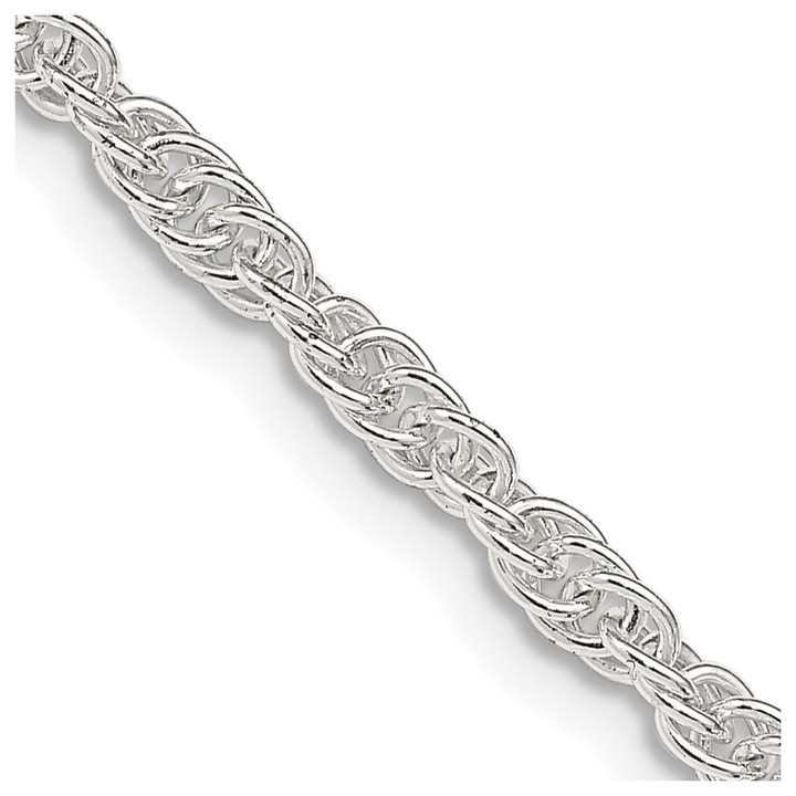 Sterling Silver 2.75mm Loose Rope Chain QFC44-30