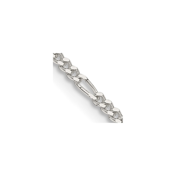 Sterling Silver 1.75mm Figaro Chain QFG050-24