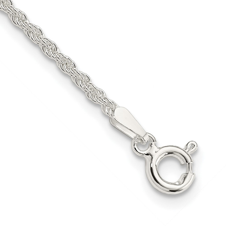 Sterling Silver 1.8mm Solid Rope Chain QDR035-7