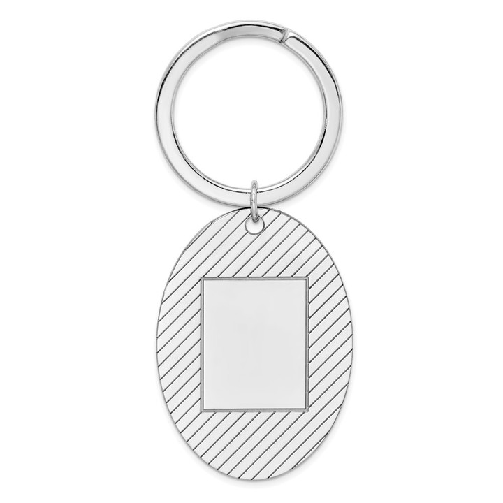 Sterling Silver Rhodium-plated Key Chain QQ76