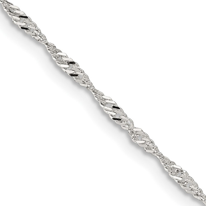 Sterling Silver 1.75mm Singapore Chain QFC98-24