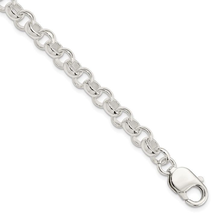 Sterling Silver 7.5inch Fancy Link Bracelet QH168-7.5