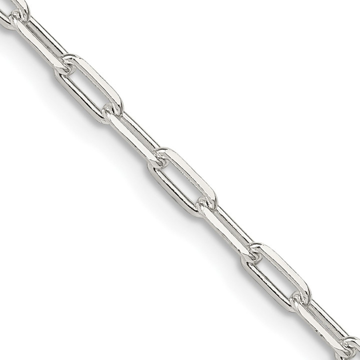 Sterling Silver 2.75mm Elongated Open Link Chain QFC52-30