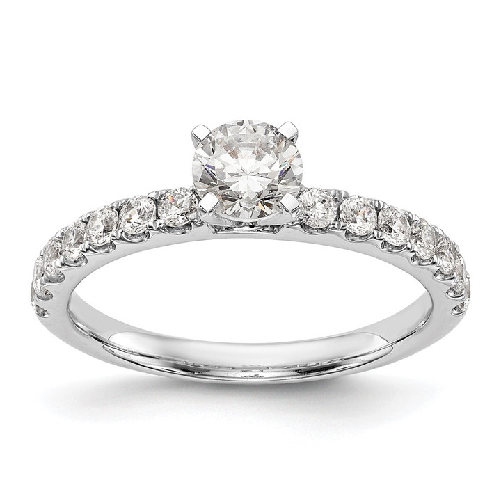 14K White Gold Lab Grown Diamond VS/SI FGH Peg Semi-mount Eng Ring RM2927E-049-7WLG