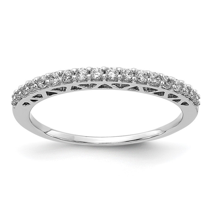 14k White Gold Polished Diamond Band RM5626-025-WA