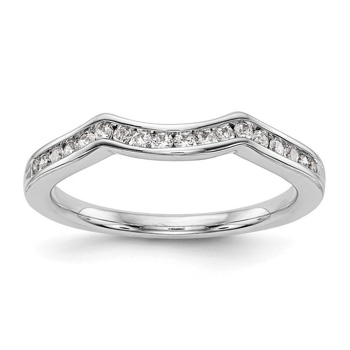14K White Gold Lab Grown Diamond VS/SI FGH Wedding Band RM2976B-022-7WLG