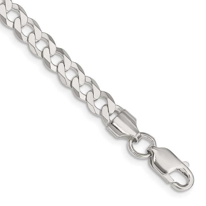 Sterling Silver 5.75mm Flat Curb Chain QLB150-9