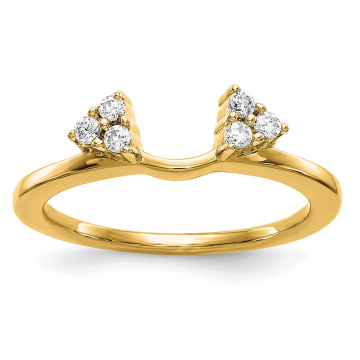 14K Lab Grown Diamond VS/SI FGH Wrap RM3065B-015-YLG