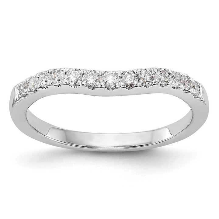 14K White Gold Lab Grown Diamond VS/SI FGH Wedding Band RM3040B-033-7WLG